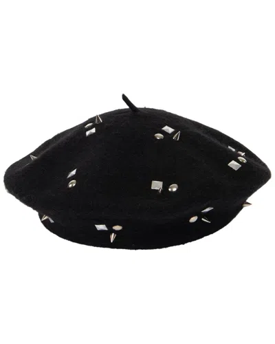 San Diego Hat Company Last Night Wool-blend Beret In Black
