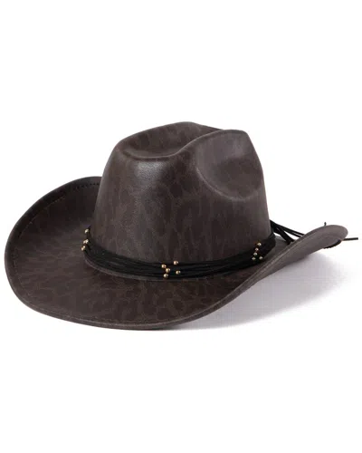 San Diego Hat Company Leopard Printed Cowboy Hat In Brown