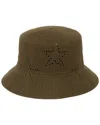 San Diego Hat Company Machine Knit Structured Bucket Hat In Green