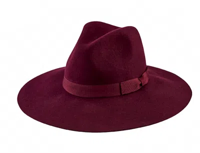 San Diego Hat Company Men's Coachella Floppy Fedora Wool Hat In Plum In Metallic