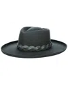 San Diego Hat Company Mountain Top Wool Fedora In Grey