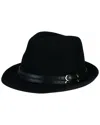 San Diego Hat Company New Indie Wool Fedora In Black