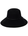 San Diego Hat Company Park Lane Wool-blend Floppy Hat In Black
