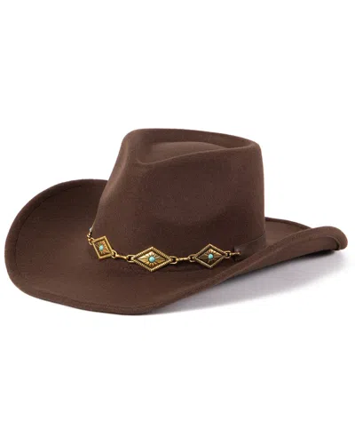San Diego Hat Company Pinch Crown Cowboy Hat In Brown