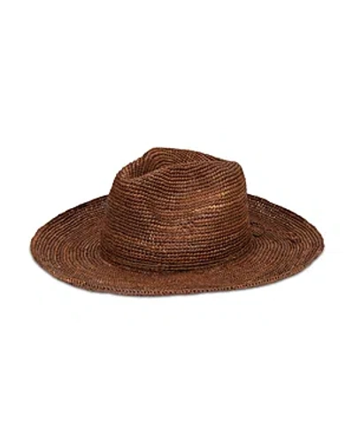 San Diego Hat Company Raffia Fedora In Brown