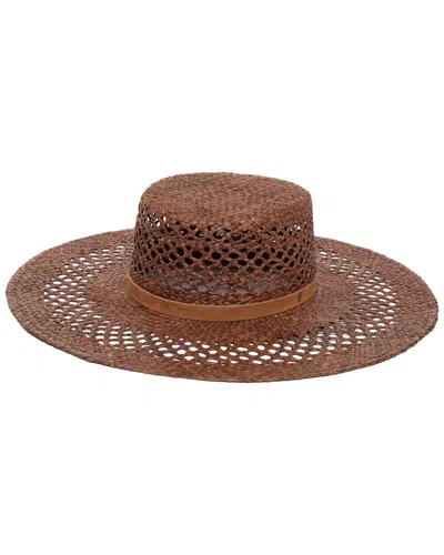 San Diego Hat Company Raffia Gambler Hat In Brown