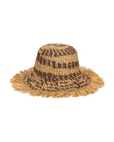 San Diego Hat Company Raffia Handwoven Bucket Hat In Brown