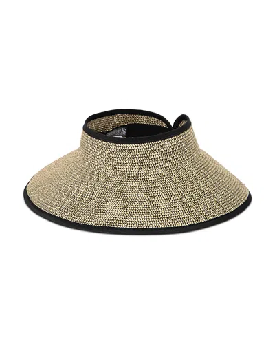 San Diego Hat Company Roll Up Visor In Brown