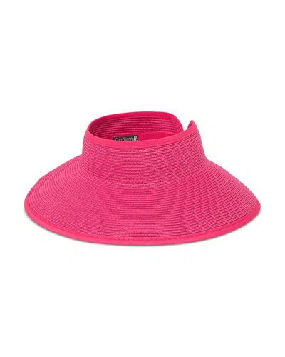 San Diego Hat Company Roll Up Visor In Pink