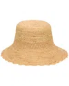 San Diego Hat Company Sand Dollar Hand Crochet Bucket Hat In Brown