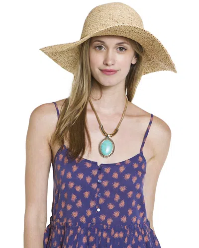 San Diego Hat Company Signature Large Brim Raffia Hat In Brown