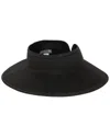 San Diego Hat Company Signature Ultrabraid Large Brim Visor In Black