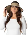 San Diego Hat Company Signature Ultrabraid Large Brim Visor In Black