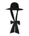 San Diego Hat Company Stella Wool Floppy Hat In Black