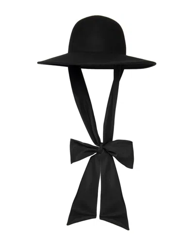 San Diego Hat Company Stella Wool Floppy Hat In Black