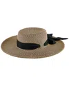San Diego Hat Company Sun Brim Boater Hat In Brown