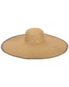 San Diego Hat Company Sun Dial Ultrabraid Round Crown Floppy Hat In Brown