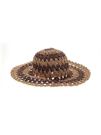Pre-owned San Diego Hat Company Sun Hat In Brown