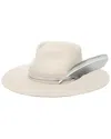 San Diego Hat Company Take My Name Stiff Brim Wool Hat In White