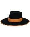 San Diego Hat Company The Line Wool Fedora In Brown