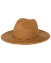 San Diego Hat Company Water-repellent Fedora In Brown