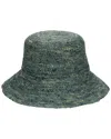 San Diego Hat Company Weekend Crochet Raffia Bucket Hat In Blue