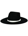 San Diego Hat Company Wide Brim Fedora In Black