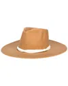 San Diego Hat Company Wide Brim Fedora In Brown