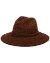 San Diego Hat Company Wide Brim Fedora In Brown