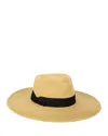 San Diego Hat Company Next Level Coverage Fine Ultrabraid Wide Brim Fedora In Natural