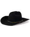 San Diego Hat Company Wilson Wool Fedora In Black