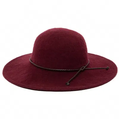 San Diego Hat Company Women's Knit Floppy Hat In Wine In Pink