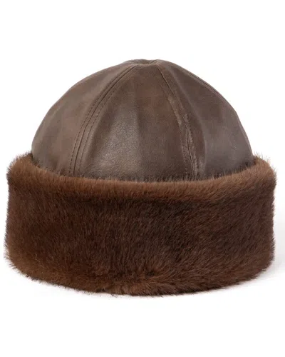 San Diego Hat Company Woods Hill Aviator Cap In Brown
