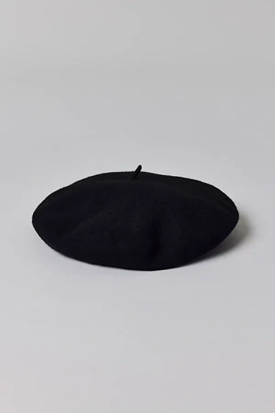 San Diego Hat Company Wool Beret In Black, Women's At Urban Outfitters