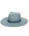 San Diego Hat Company Wool Felt Wide Brim Wool Boater In Blue
