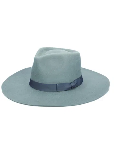 San Diego Hat Company Wool Felt Wide Brim Wool Boater In Blue