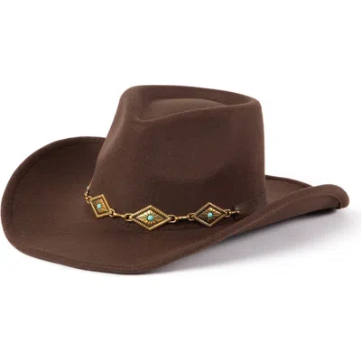 San Diego Hat Concho Band Cowboy Hat In Brown