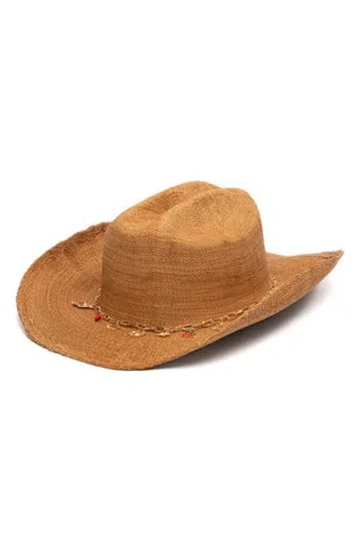 San Diego Hat Cowboy Charm Woven Hat In Brown