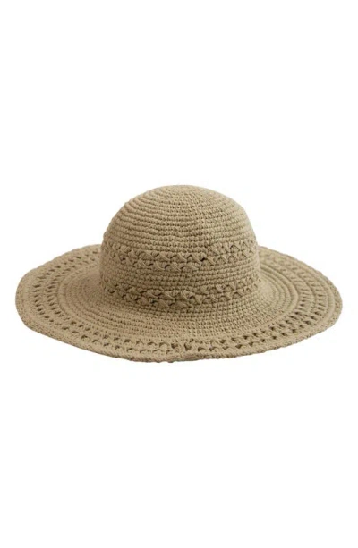 San Diego Hat Crochet Wide Brim Hat In Brown