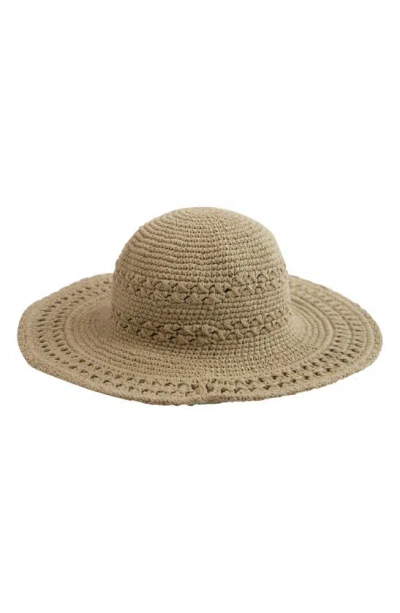 San Diego Hat Crochet Wide Brim Hat In Tan