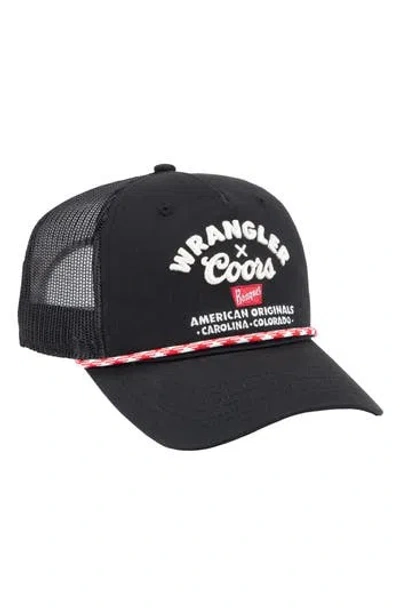 San Diego Hat Embroidered Trucker Hat In Black