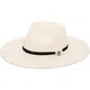 San Diego Hat Faux Felt Fedora Hat In Cream