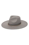 San Diego Hat Faux Fur Bucket Hat In Charcoal