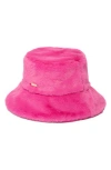 San Diego Hat Faux Fur Bucket Hat In Pink