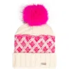San Diego Hat Faux Fur Pom Beanie In Pink