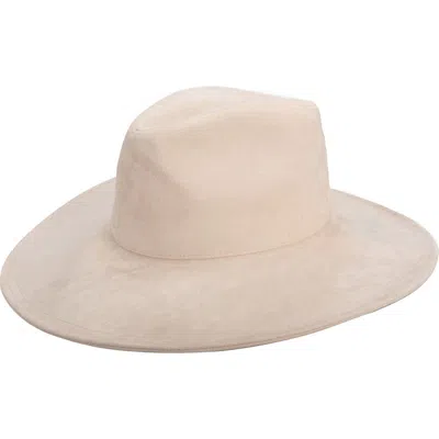 San Diego Hat Faux Suede Fedora In Pink