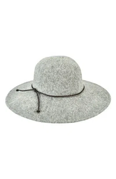 San Diego Hat Heathered Knit Floppy Hat In Grey