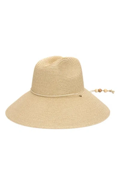 San Diego Hat Honey Metallic Straw Lifeguard Hat In Gray