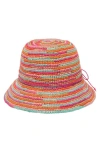 San Diego Hat Irish Crochet Raffia Packable Bucket Hat