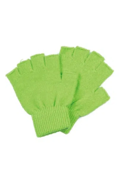 San Diego Hat Knit Fingerless Gloves In Green